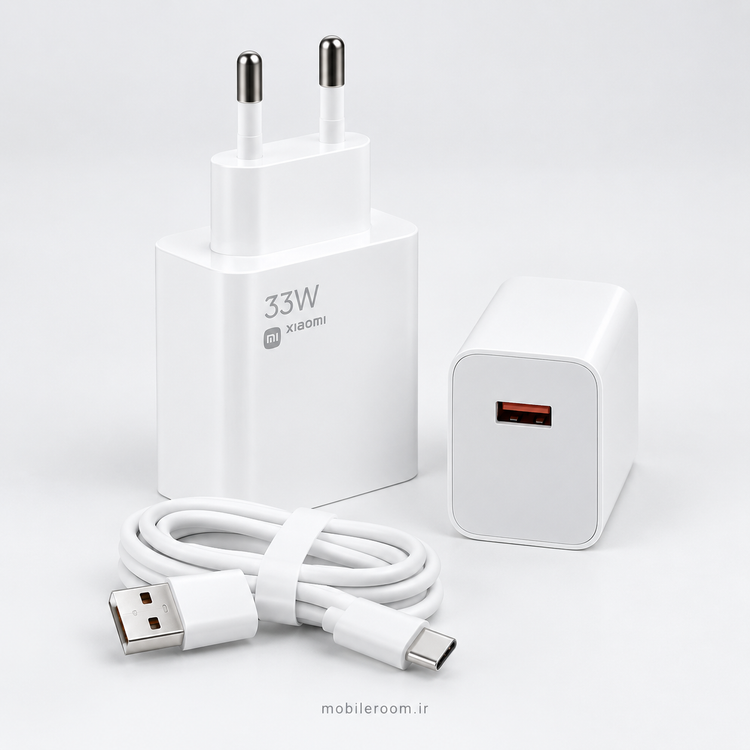 شارژر دیواری شیائومی 33 وات Xiaomi 33W مدل فست شارژ